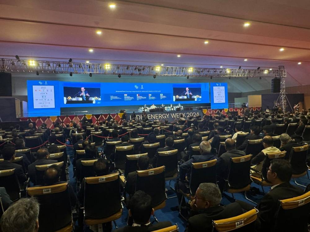 Delegates at the India’s Energy Week 2024 Conference in Goa Wednesday.