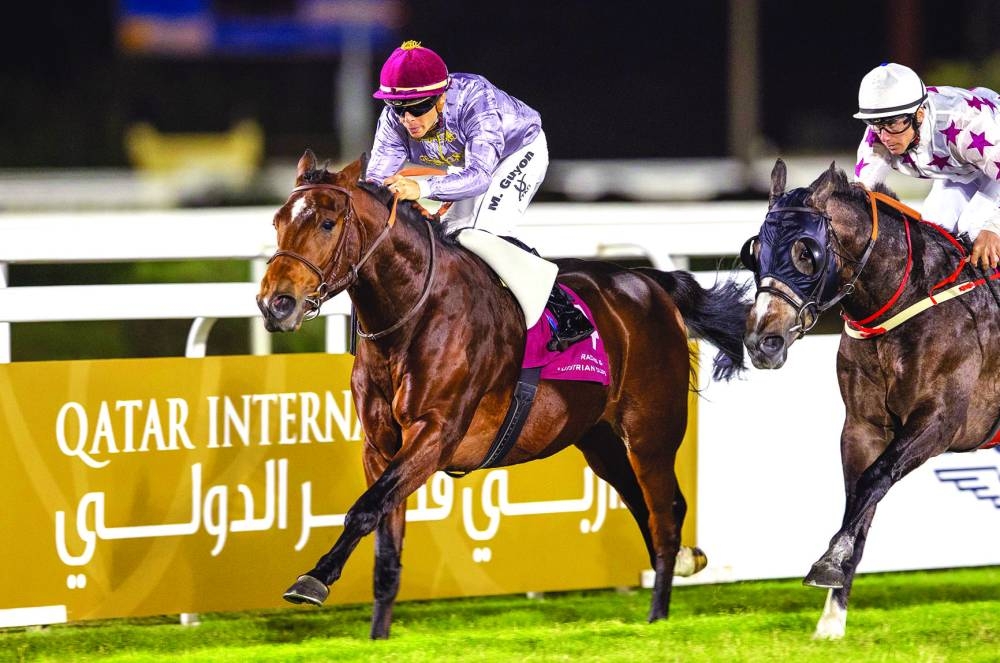 
Al Shaqab Racing’s Al Ghadeer is bidding to become the first winner of the Doha Triple Crown since Ebraz landed the legendary title in 2020. 