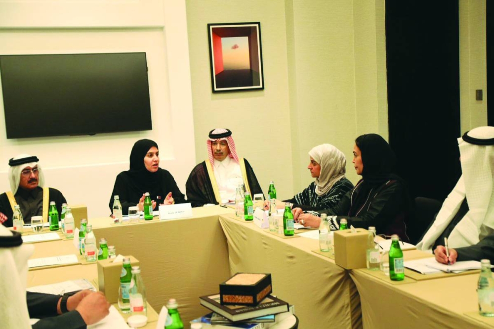 HE the Deputy Speaker of the Shura Council Dr Hamda bint Hassan al-Sulaiti speaking at the event.