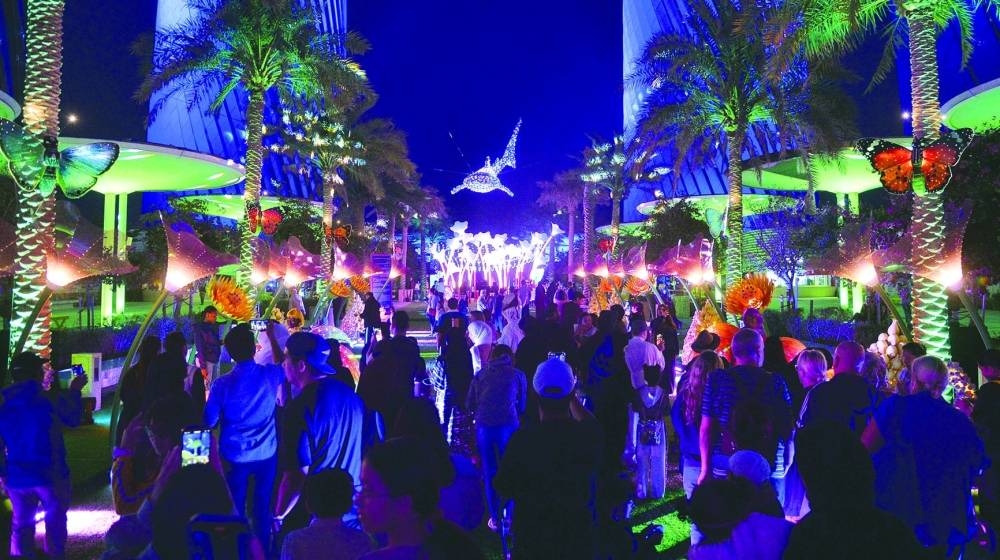 The 11-day 'Luminous Festival’ at Lusail Boulevard’s Al Saad Plaza, features dazzling light shows, an array of interactive and immersive installations, and live entertainment. Running until March 2, from 5pm to midnight daily, the event is described as the country's largest light festival. PICTURE: Shaji Kayamkulam