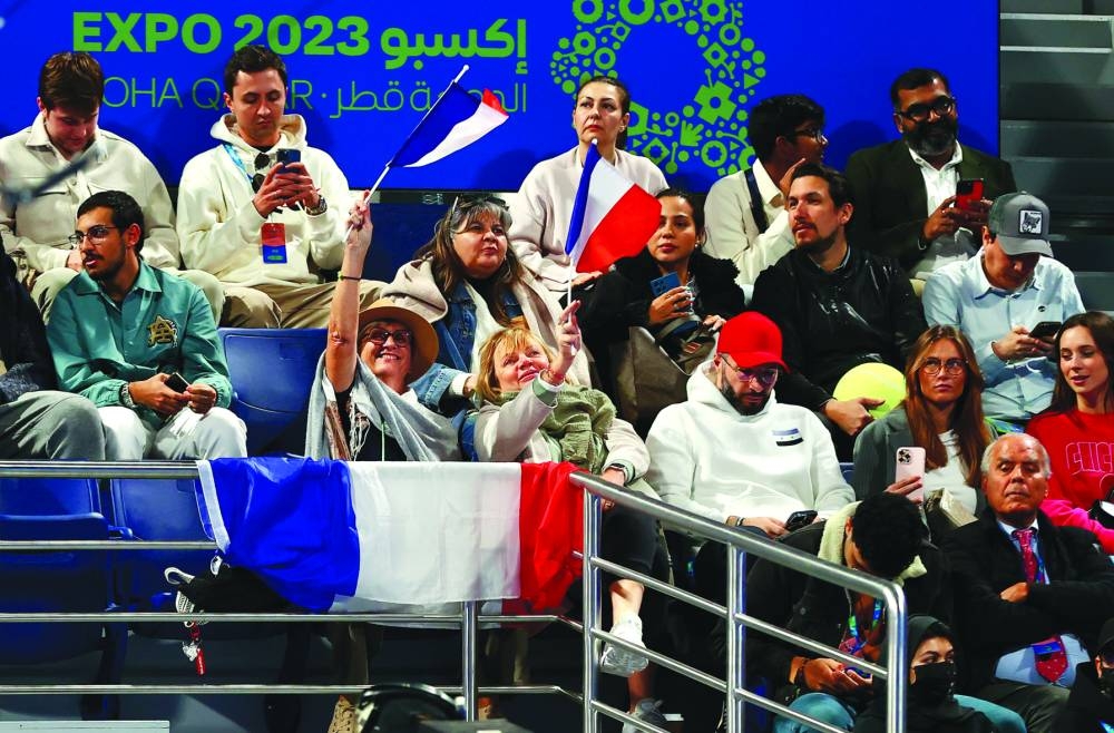 Fans enjoying Andrey Rublev vs Richard Gasquet match on Wednesday.