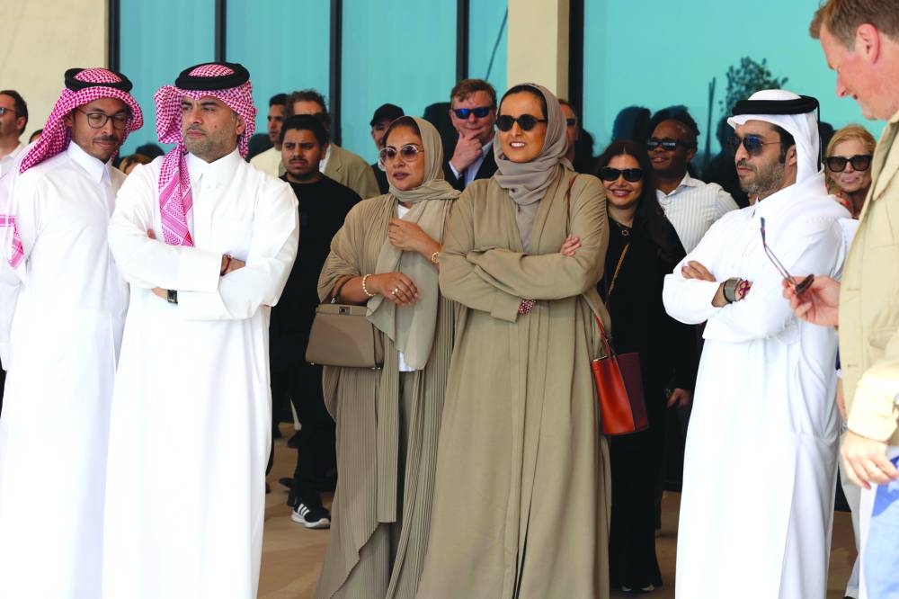 HE the Qatar Museums Chairperson Sheikha Al Mayassa bint Hamad bin Khalifa al-Thani and other dignitaries at the opening of the resort. PICTURE: Sheikha Al Mayassa's X account.