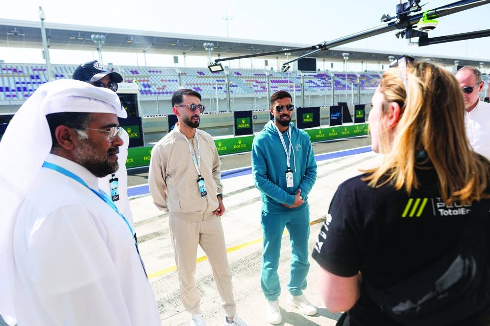 Peugeot TotalEnergies garage tour during the Prologue of the 2024 FIA World Endurance Championship, from February 24 to 26, 2024 on the Losail International Circuit in Lusail, Qatar - Photo Joao Filipe / DPPI