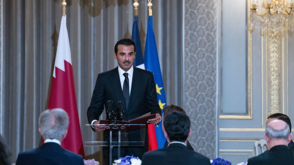 His Highness the Amir Sheikh Tamim bin Hamad Al-Thani  stressed his keenness to continue joint work to consolidate bilateral relations at all levels, for the good and interest of the two friendly peoples.