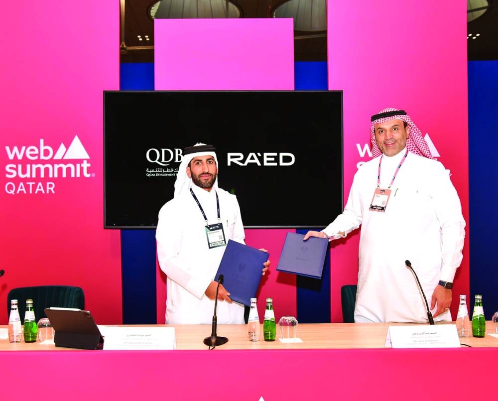 QDB's MoU with Saudi investment company Raed Ventures.