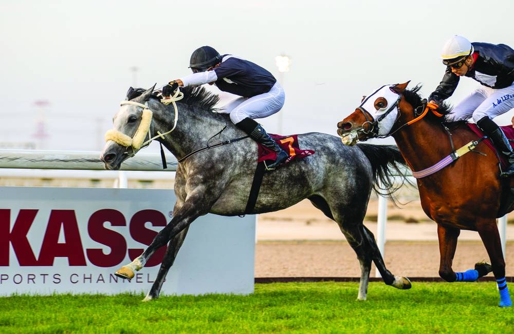 Jockey Jefferson Smith guided Medan to Al Bayt Cup win on Saturday.