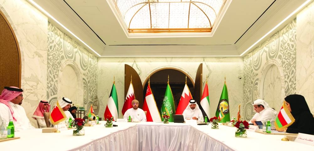 Participants of the 39th meeting of the Gulf Joint Market Committee being held in Doha.