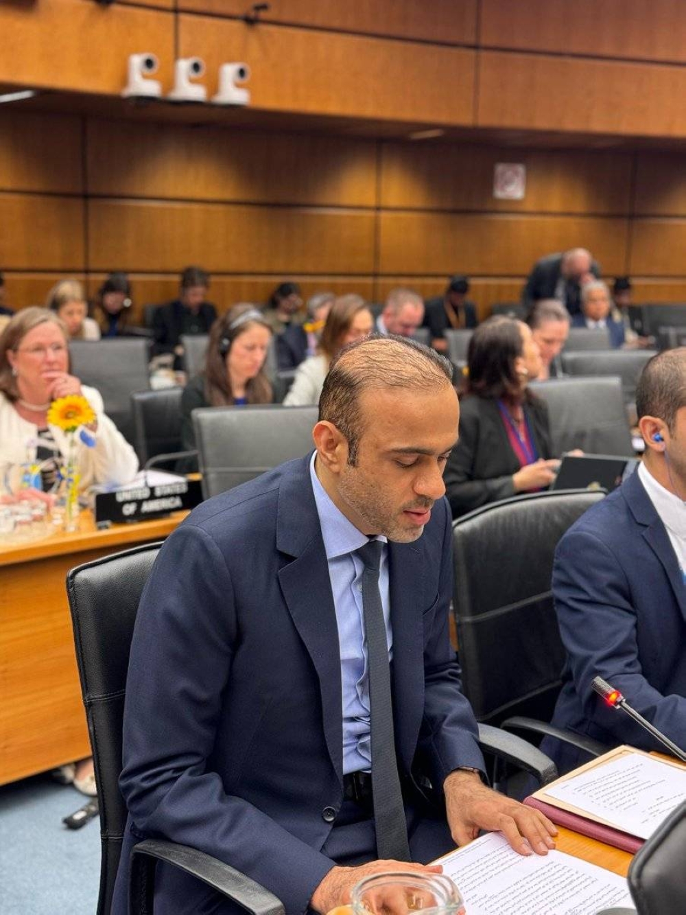  In a statement delivered by HE Jassim Yaqoub al-Hamadi, who is Qatar's ambassador to Austria and its Permanent Representative to the UN and international organisations in Vienna, Qatar called for enhancing non-electric applications of nuclear energy, such as food security, human health, agriculture, water desalination, addressing the effects of climate change, and protecting the environment from pollution.