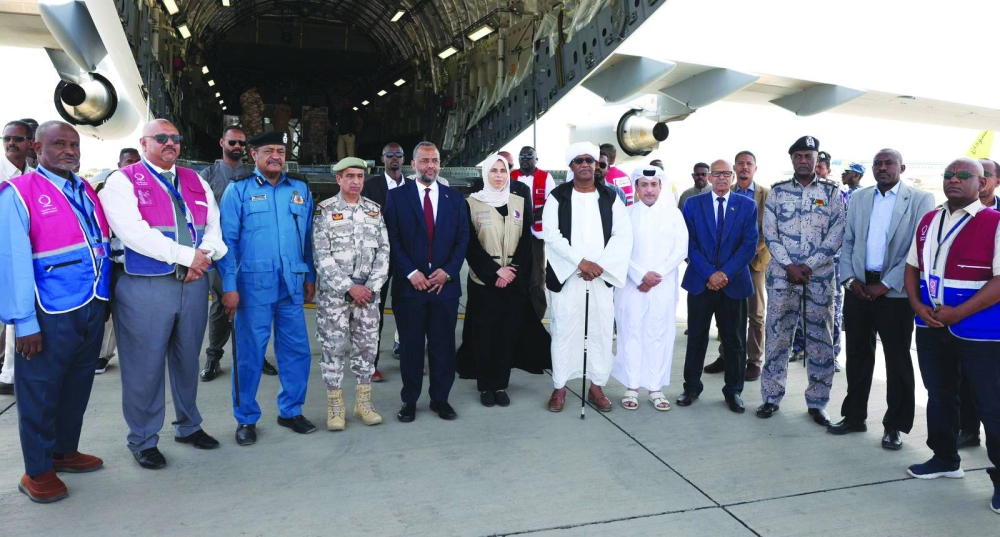 HE Lolwah bint Rashid AlKhater oversees the project of distributing 50,000 food baskets to Sudanese families in Port Sudan.