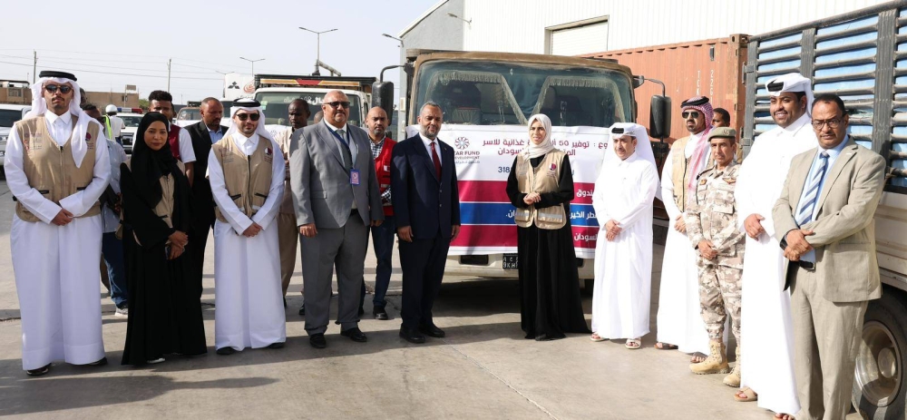 HE Lolwah bint Rashid AlKhater oversees the project of distributing 50,000 food baskets to Sudanese families in Port Sudan.