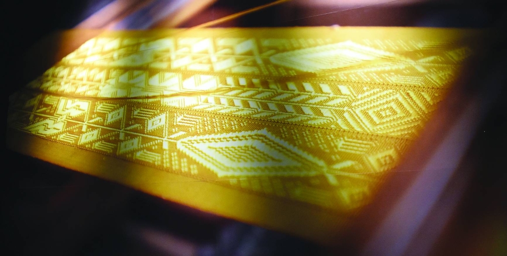 The duo's efforts yielded four stunning textiles crafted solely from spiders’ silk: an embroidered cape, a brocaded weave lamba, sheer taffeta, and a satin weave shawl. PICTURE: Thajudheen