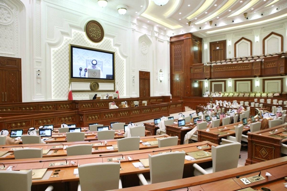 HE the Shura Council Speaker Hassan bin Abdulla al-Ghanim chairs weekly regular meeting of the council at the Tamim bin Hamad Hall Monday.
