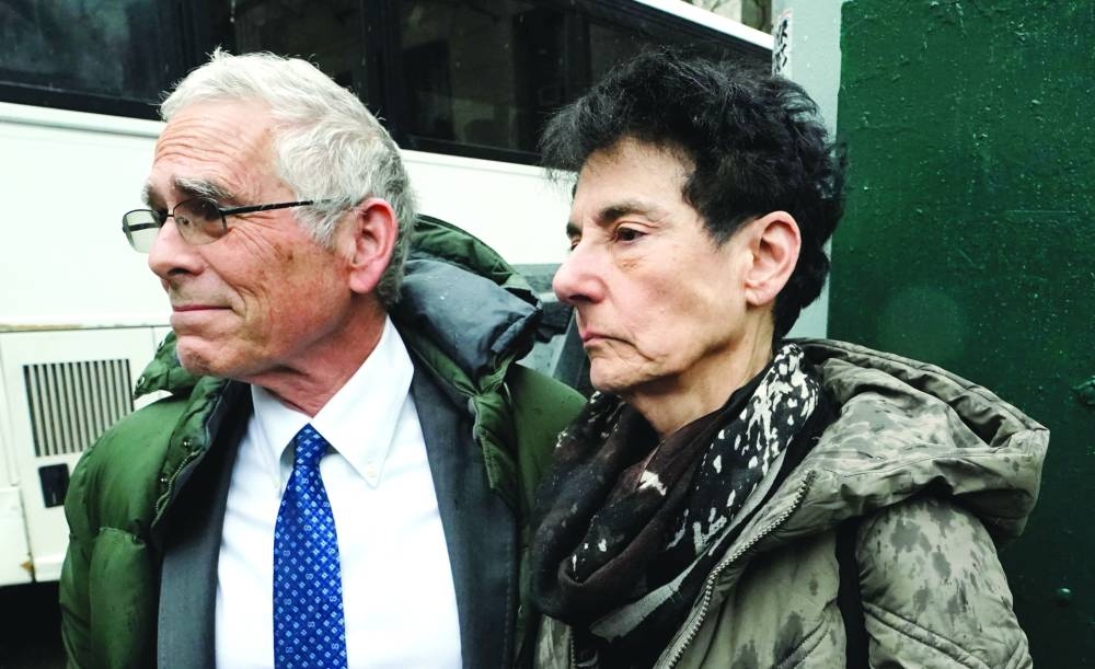 
Bankman-Fried’s mother Barbara and father Joseph leave Manhattan Federal Court after his sentencing at Manhattan Federal Court in New York City yesterday. (AFP) 