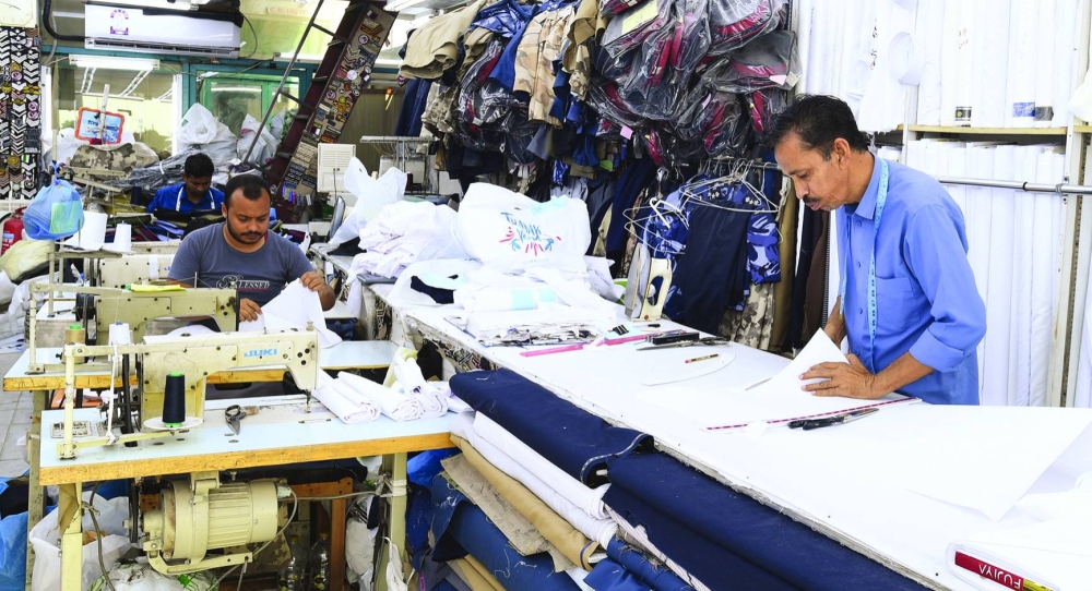 Tailoring shops at Souq Al Ali are experiencing increasing rush ahead of Eid al-Fitr. PICTURE: Ram Chand