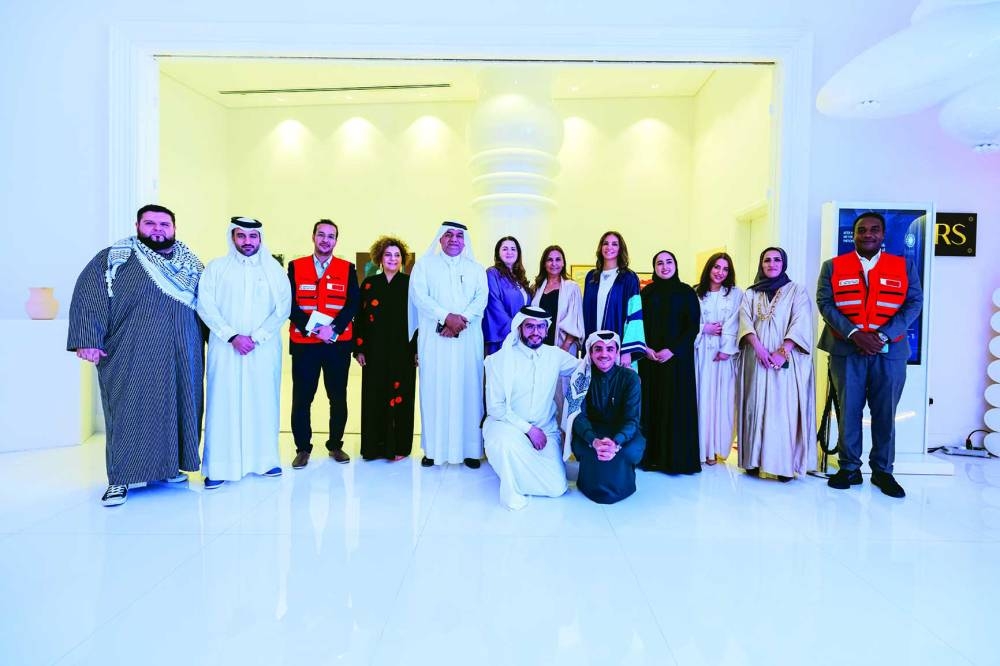 Zumra Group founder Nasser al-Naama and speakers and other dignitaries at the event. PICTURES: Qatar Living