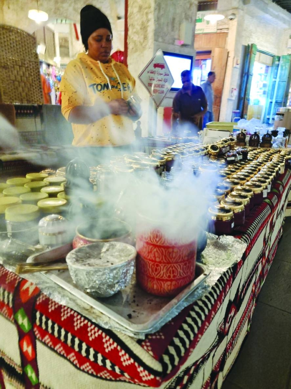 Local perfume on offer at Souq Waqif. PICTURE: Joey Aguilar