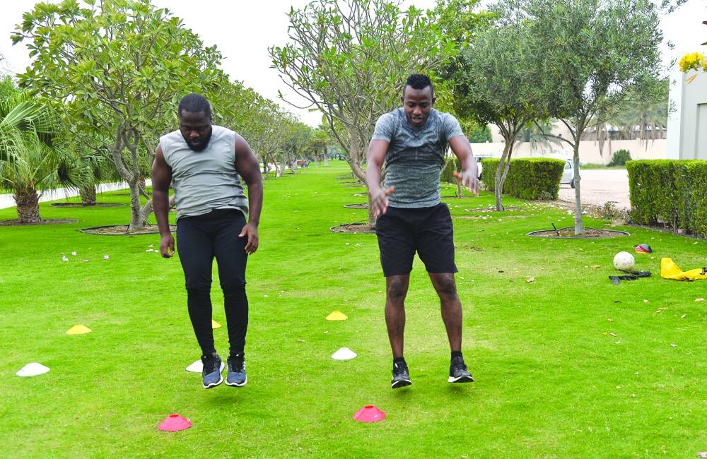 Scene from the Linear Park, between Doha's D and E ring roads, Monday. PICTURE: Shaji Kayamkulam