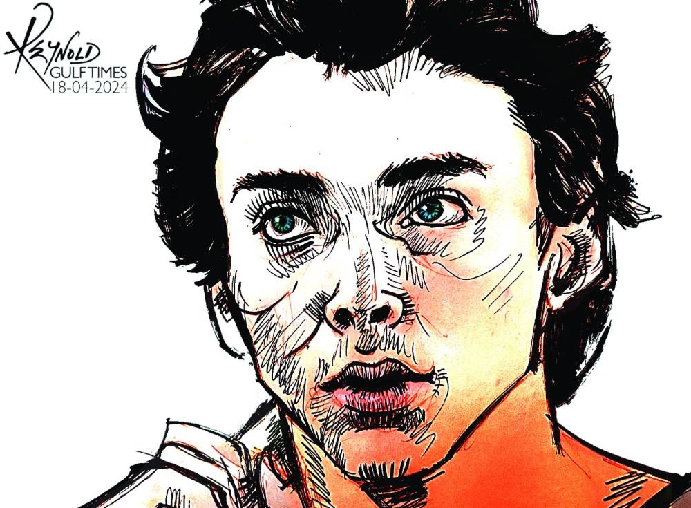 Armand Duplantis. (Illustration by Reynold/Gulf Times)