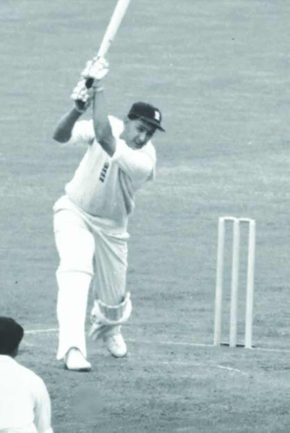 Raman Subba Row essays a cover drive during a Test match. (www.ecb.co.uk)