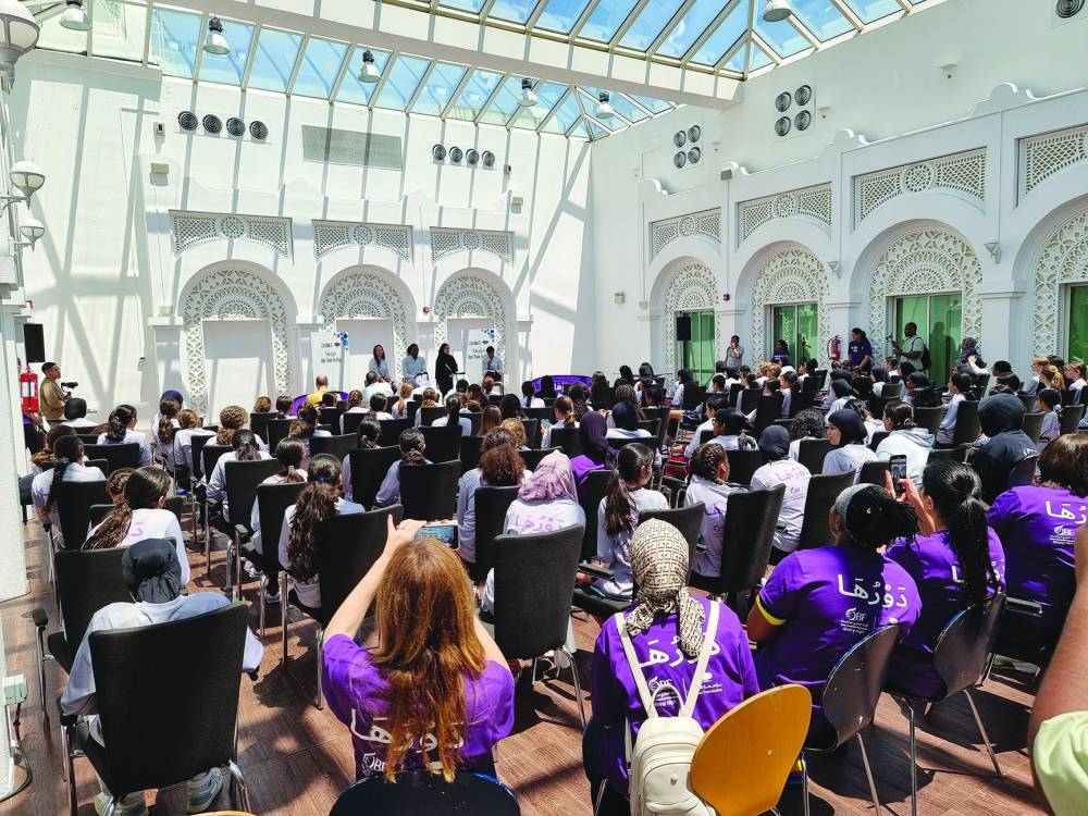 Dozens of aspiring female basketball players attended the panel discussion Friday at Education City. PICTURE: Joey Aguilar
