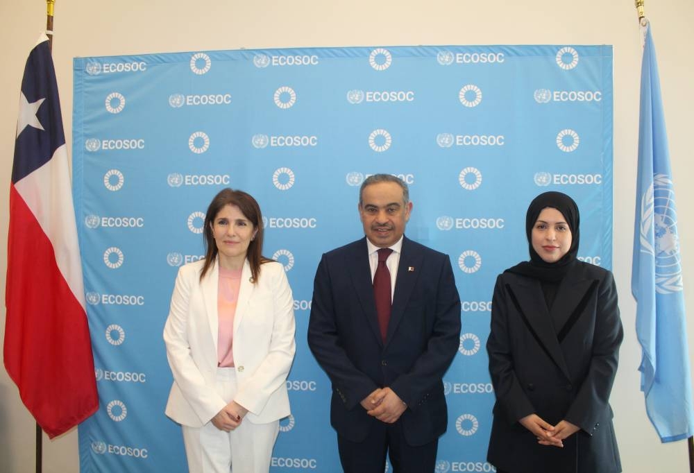 In New York, al-Kuwari, also held a meeting with Paula Narváez, president, ECOSOC.
During the meeting, a wide range of topics pertaining to common interests were discussed, with particular attention on the financial and international development work.