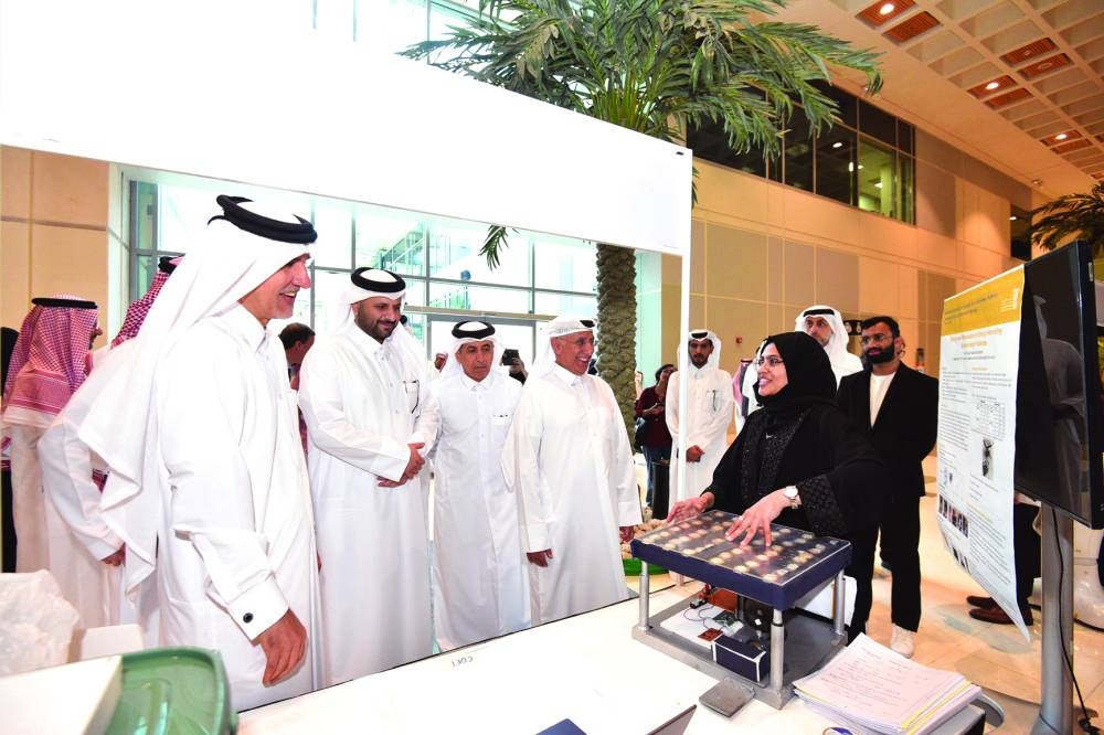 A view of the exhibition on the sidelines of the symposium.