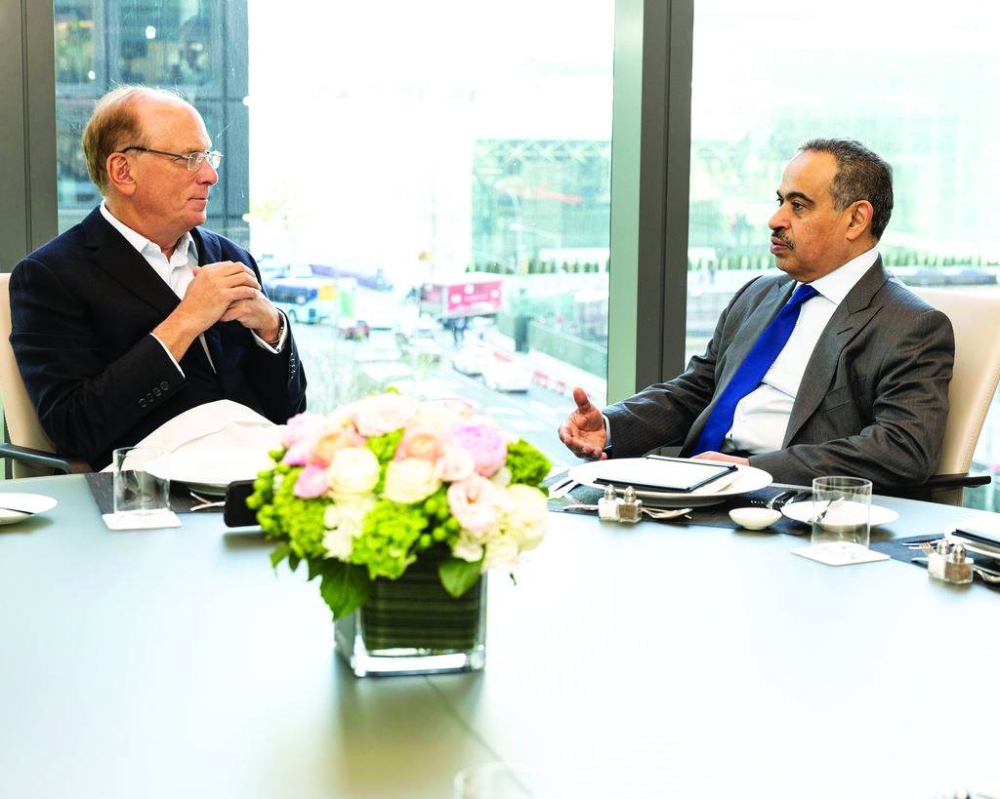 HE Ali bin Ahmed al-Kuwari with Douglas Fink