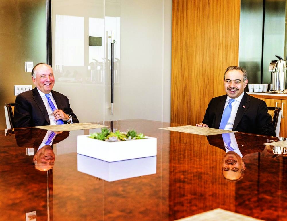 HE Ali bin Ahmed al-Kuwari with John Dugan