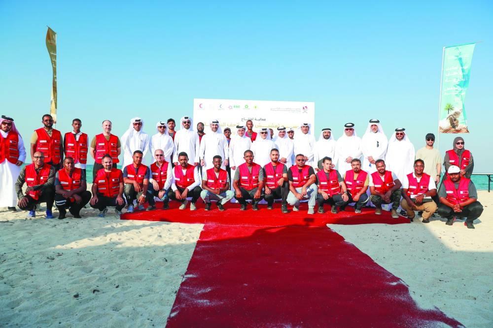 Snapshots from the launch of the campaign at Fuwairit Beach.