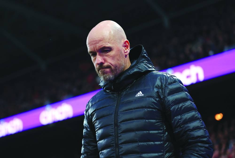 Manchester United manager Erik ten Hag before the match. (Reuters)