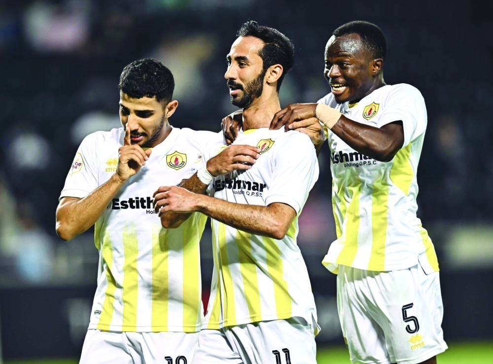 Qatar SC secured a place in the quarter-finals of the Amir Cup after a 2-0 win over Al Waab in the last 16 match on Tuesday. PICTURE: Noushad Thekkayil