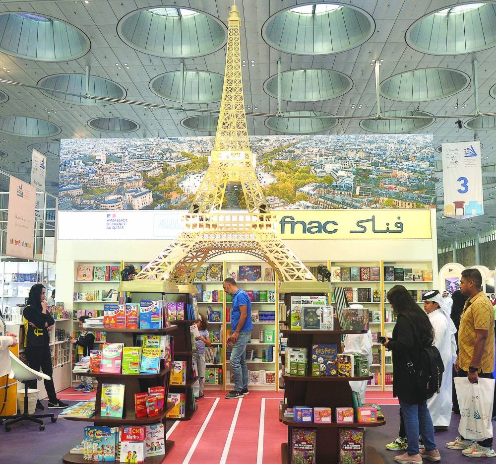 The Fnac pavilion's design pays homage to the upcoming Paris 2024 Olympic Games. PICTURE: Shaji Kayamkulam