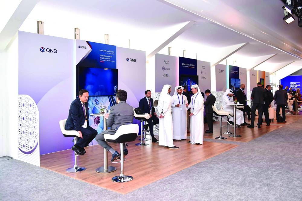 QNB set up a dedicated booth and networking hub at the QEF.