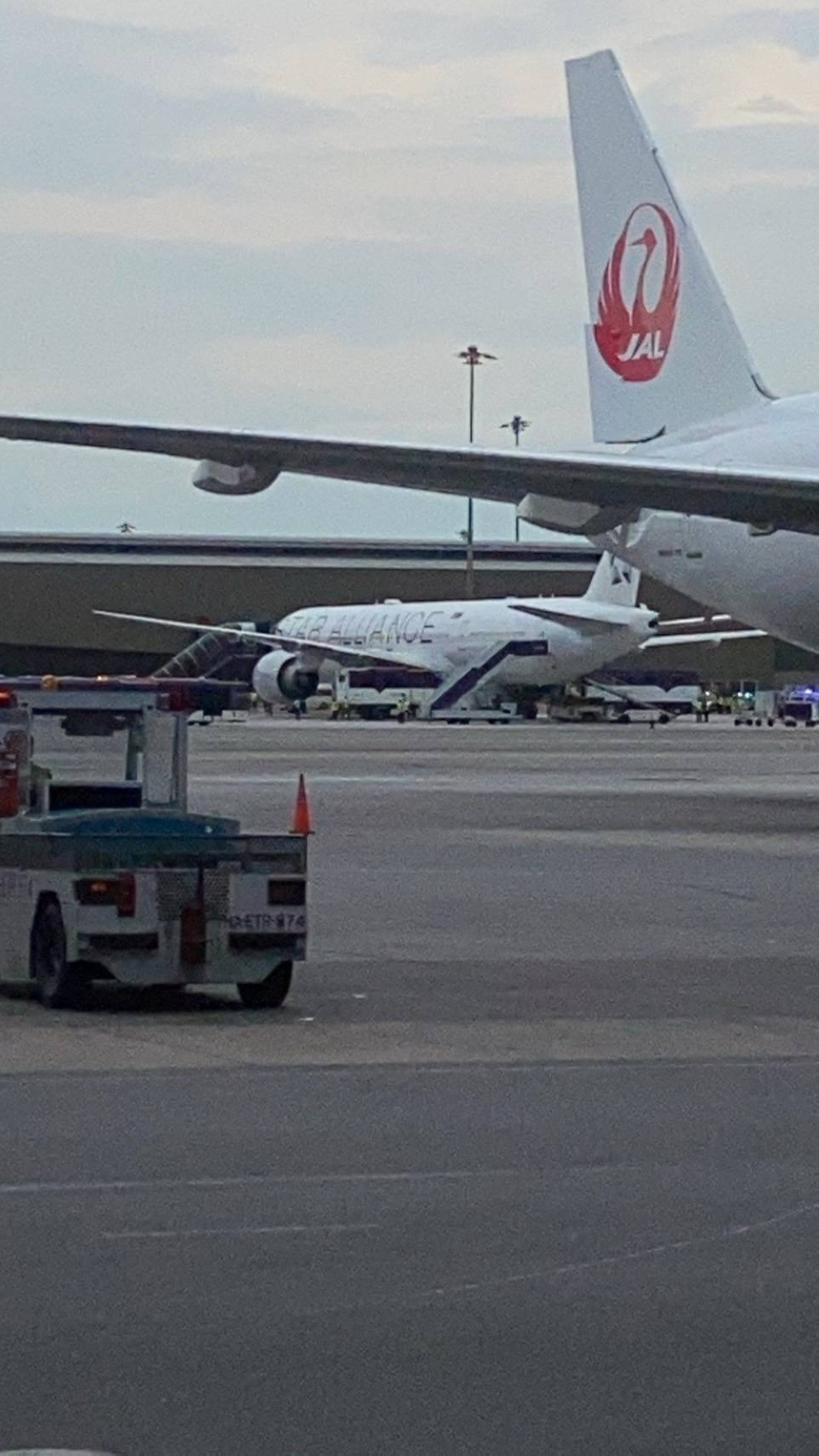 A Singapore airline aircraft is seen on tarmac after requesting an emergency landing at Bangkok's Suvarnabhumi International Airport, Thailand, Tuesday. Pongsak Suksi/Handout via REUTERS