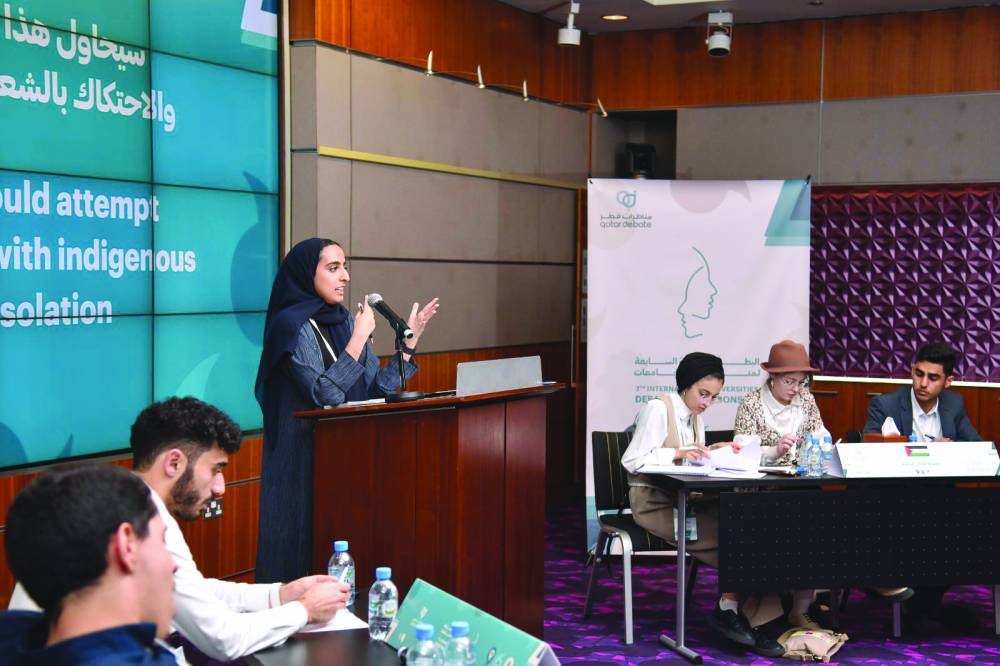 A debating session in progress