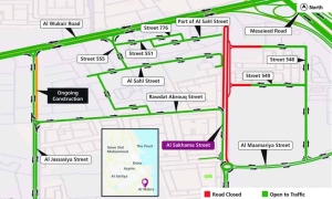 Closure on Al Sakhama Street - Gulf Times - Vimarsana News
