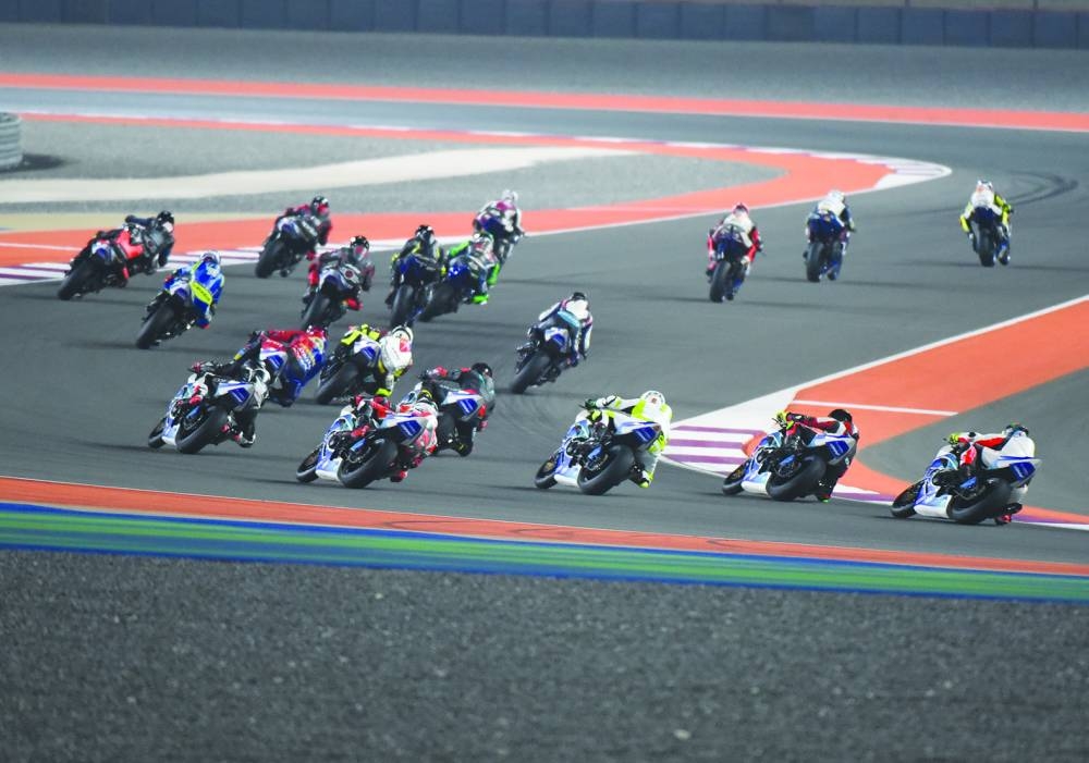 
Action from QSTK race at the Lusail International Circuit. 