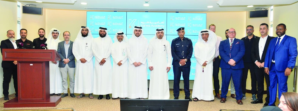 Officials at the launch of Karwa Academy on Monday. PICTURES: Shaji Kayamkulam