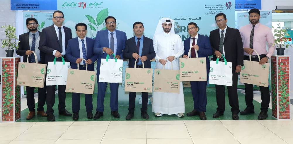 LuLu Hypermarket launched a special promotion, offering reusable bags to customers and distributing plants to encourage sustainable practices.