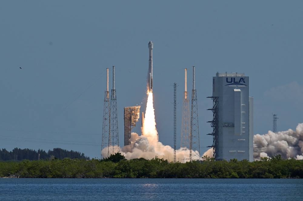 A United Launch Alliance Atlas V rocket carrying two astronauts aboard Boeing's Starliner-1 Crew Flight Test (CFT), lefts off, in Cape Canaveral, Florida, US on Wednesday. REUTERS