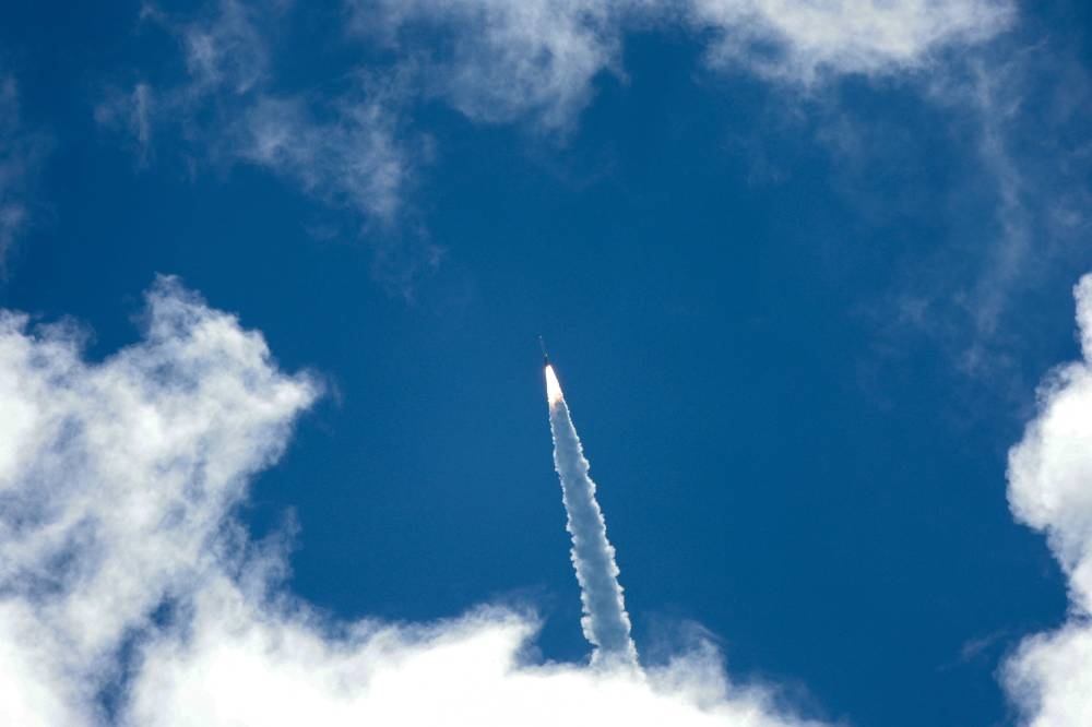 Boeing’s Starliner spacecraft atop a United Launch Alliance Atlas V rocket lifts off from Space Launch Complex 41 during NASA’s Boeing Crew Flight Test on Wednesday. AFP