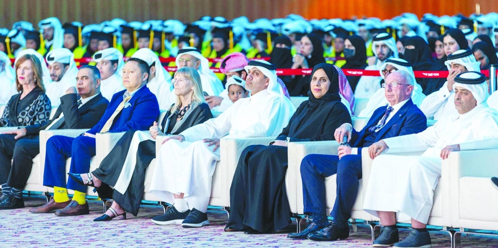 Dignitaries at the graduation event.