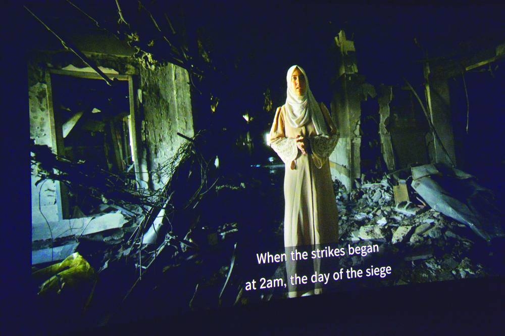 
Nurse from destroyed ICU in Al-Shifa Hospital. 