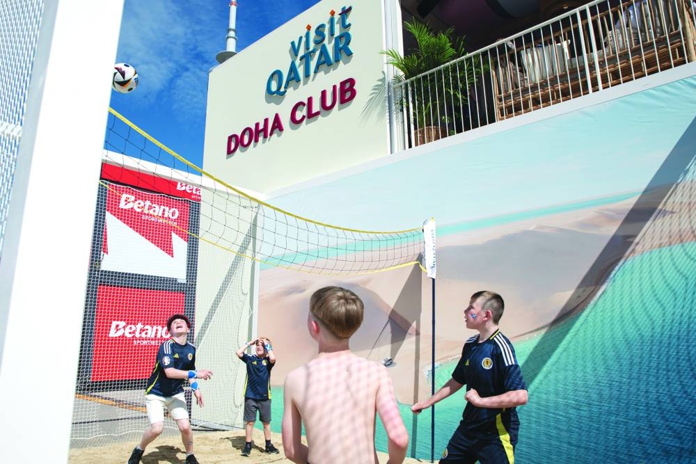 An activation by Visit Qatar.