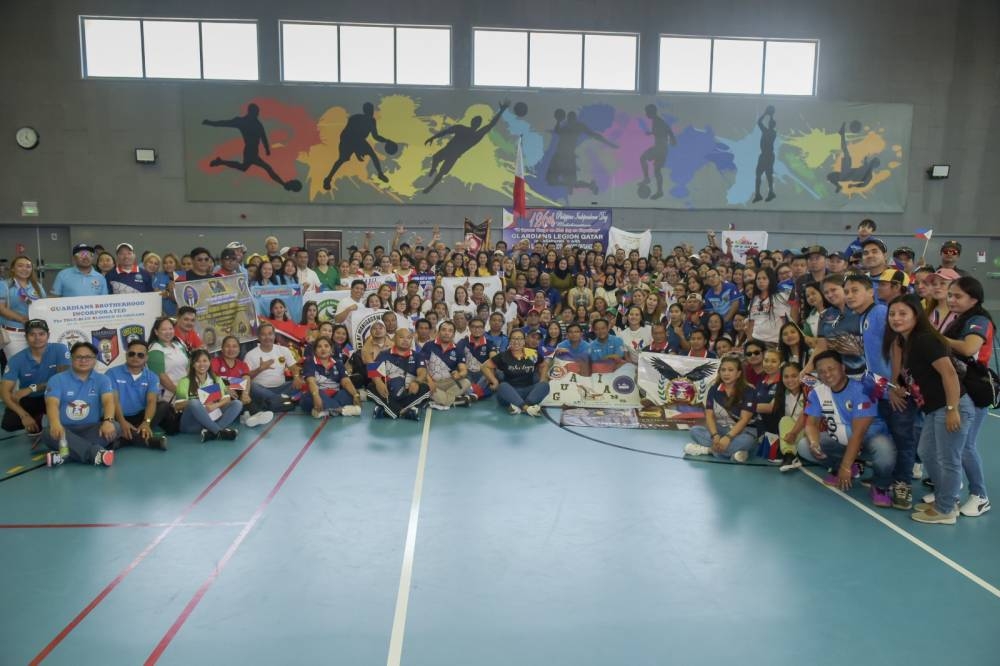 A large number of attendees from Filipino community organisations at the Philippine Independence Day celebration in Doha.