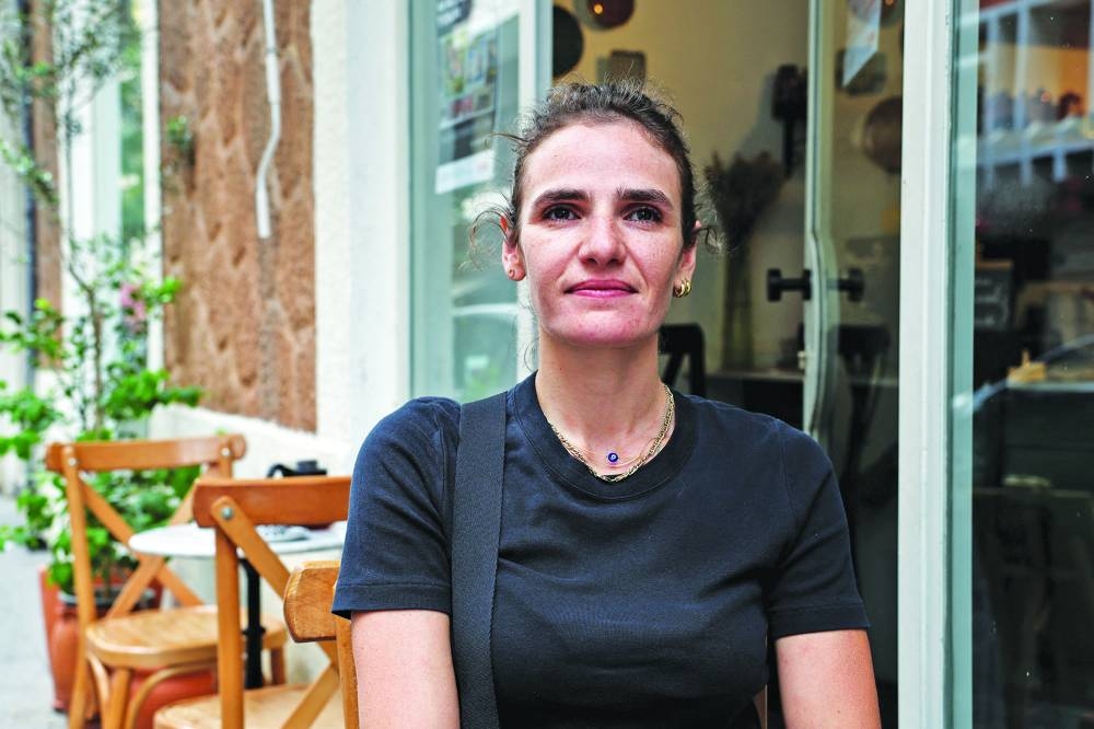 Tara Tabet, a 32-year-old Lebanese product designer, in Gemmayze, Lebanon. 