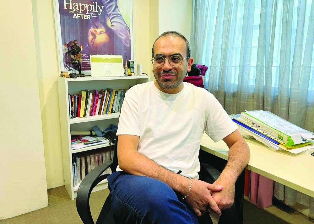 Ayman El Amir, director and producer of the Egyptian documentary film "The Brink of Dreams", speaks during an interview in Cairo, Egypt.