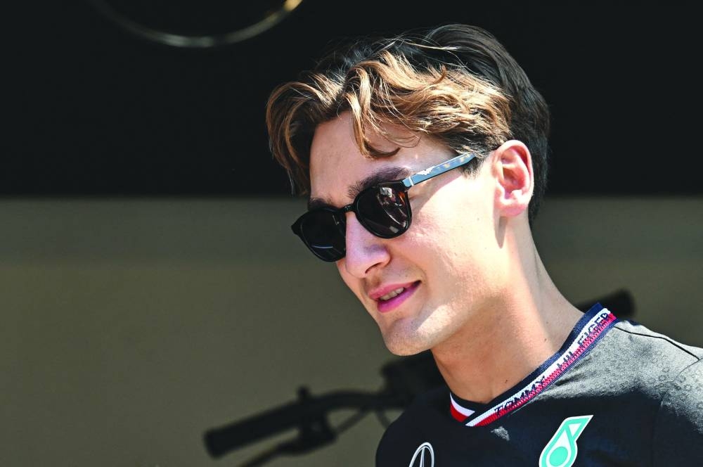 Mercedes' British driver George Russell. (AFP)