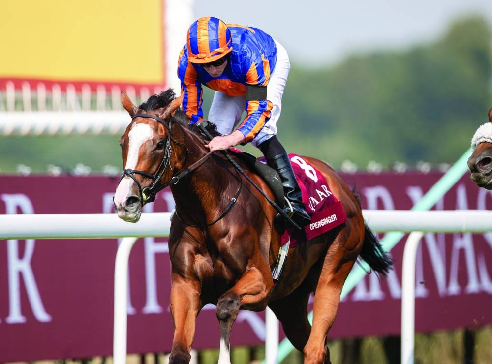 Ryan Moore rides Opera Singer to Qatar Nassau Stakes victory at the Qatar Goodwood Festival on Thursday. PICTURES: Juhaim 