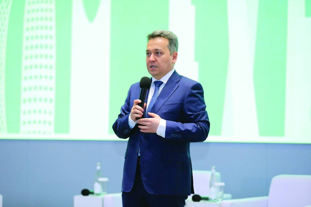 
Minister Sherzod Shermatov delivering the opening address. 